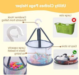 Kleurige Plastic Wasknijpers - Stevige Antislip Klemmen voor Handdoeken, Kleding en Sokken met Windbescherming - 48 Stuks — thumbnail 2