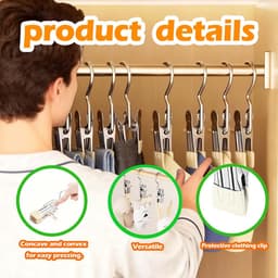 Dailygoods- Wasknijpers Roestvrij Staal - Set van 60 - Duurzaam - Compact 10.5 x 2.3 cm - Ideaal voor Binnen/Buiten - Stevige Veer - Knijpers — thumbnail 5
