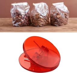 Voedselzakclip - Afsluitclip snackzak - Voedsel bewaren - Milieuvriendelijk plastic - 4x4x2 cm - Niet gespecificeerd — thumbnail 3