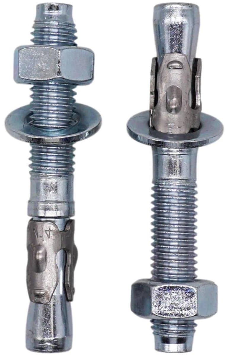 Wigankers - Klipankers pluggen - Beton bevestigen - Zelfuitzettend mechanisme - M14 x 120 mm - Verzinkt — afbeelding 1