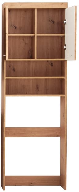 trendteam Wasmachine-opbouw badkamerkast Amanda/Mando knoestig eiken 63 x 187 x 24 cm — thumbnail 4