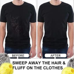 Haarbal Wasmachine - Pluisvanger Haarverwijderaar - Kleding Schoonmaken - Zacht Nylon Materiaal - 8 Stuks - Geel en Grijs — thumbnail 3
