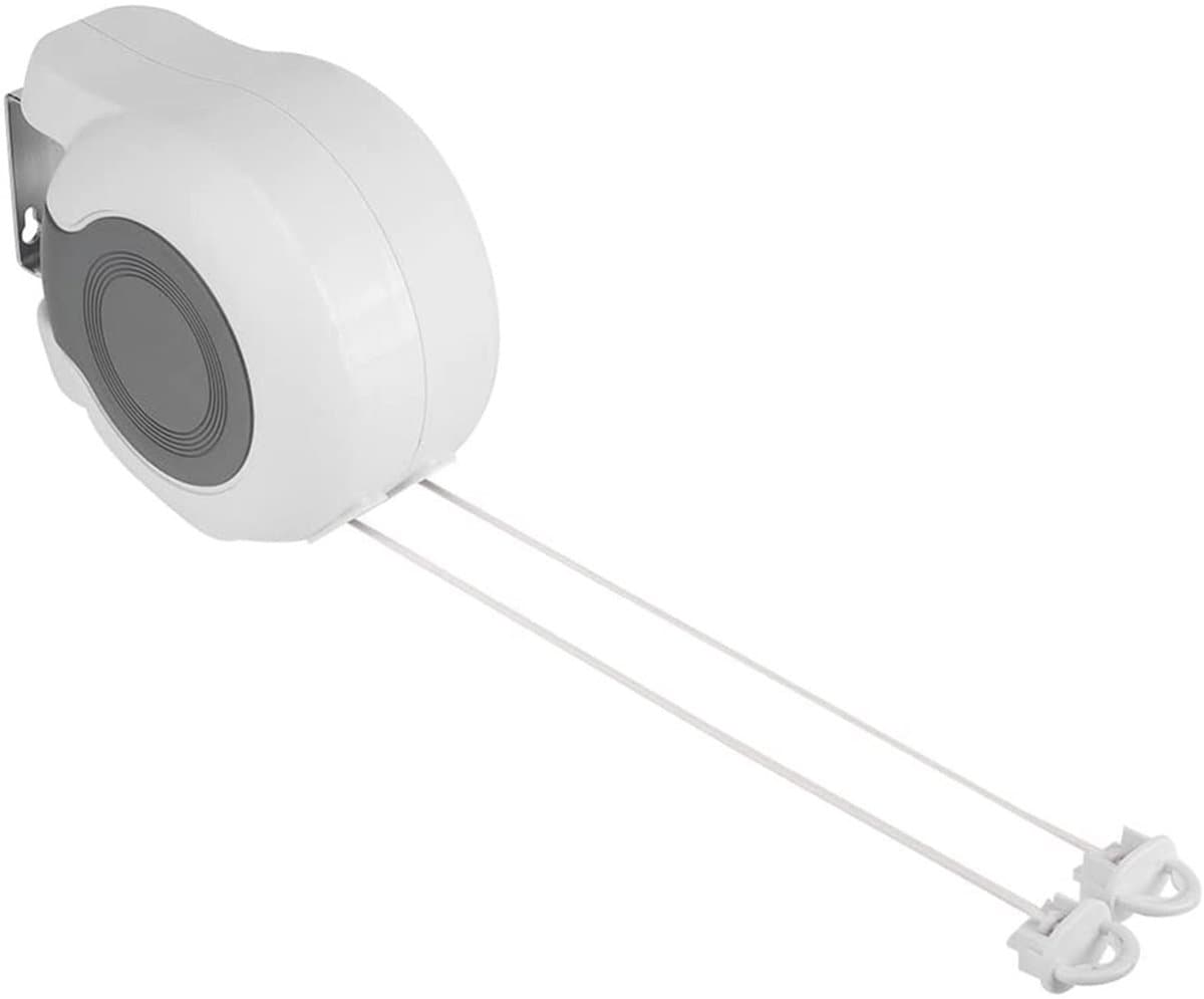 Dailygoods- Waslijn Uittrekbaar - Wanddroogrek - 2x 13 Meter - Duurzaam - Ruimtebesparend - Eenvoudig te Installeren - Drooglijn — afbeelding 1