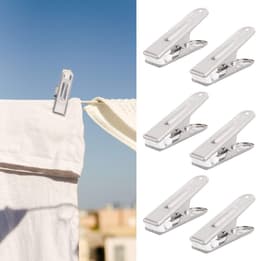 Dailygoods- Kledingklemmen Roestvrij staal - Sterke Klemkracht - Houten/Kunststof Wasknijpers - Kledingclips - Organisatiehulp - Duurzaam en Lichtgewicht — thumbnail 3