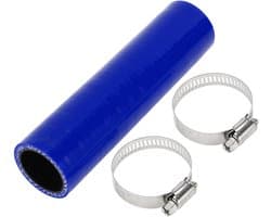 Dailygoods- Silicone Slang 4-Laags - Koppeling 1.18" ID - Lengte 150mm - Dikte 5mm - Zwart/Blauw - Bestand tegen hoge temperaturen - Koelslang