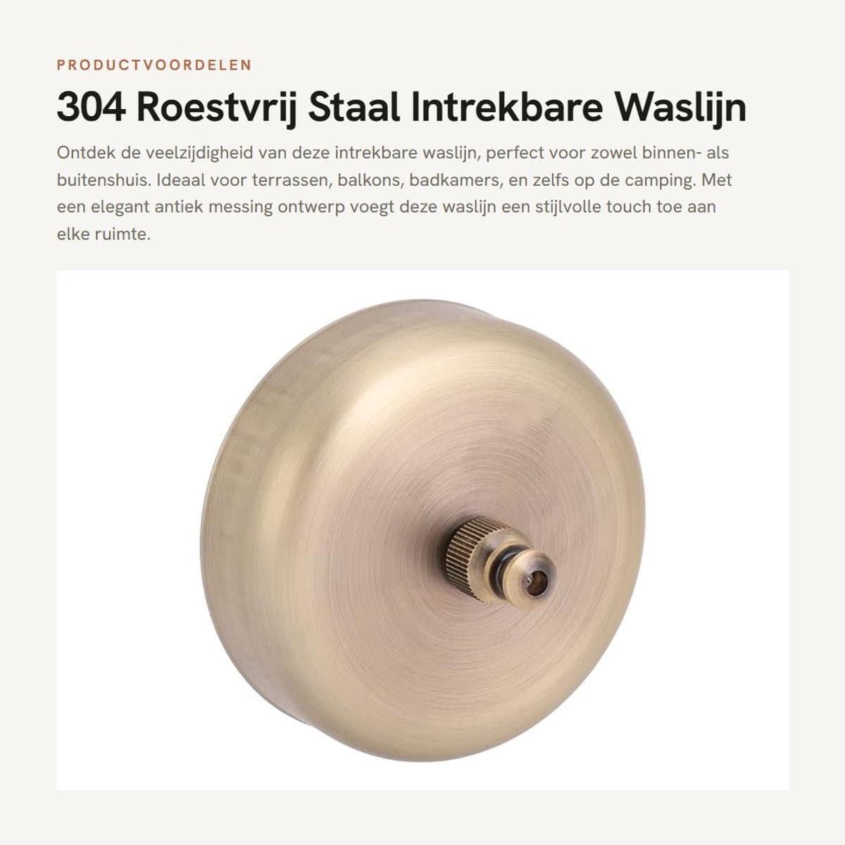 Dailygoods- Waslijn Intrekbaar - Telescopisch Wandgemonteerd tot 2,8 m - Ruimtebesparend Droogrek - Voor Binnen/Buiten - Duurzaam Roestvrij Staal - Geschikt voor Terrassen en Balkons — afbeelding 1