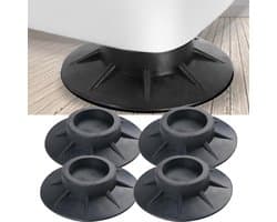 Trillingsdempers Wasmachine - 4 Stuks - Wasmachine dempers - Extra Dik - Universeel voor Wasmachine en Droger - Geluidsdempers - Trillingsdempers - Anti Trillingsmat - Wasmachine Verhoger — afbeelding 1