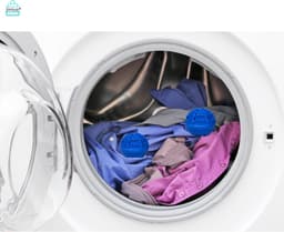 Ecologische Wasbol - Ecologische Wasbal - 2 stuks - Blauw - Wasbal - Duurzaam - Wasmachine - Keramische Balletjes - Geen Wasmiddel — thumbnail 3