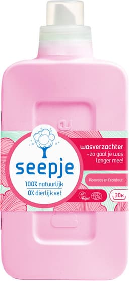 Seepje Wasverzachter Pioenroos en Cederhout 30 Wasbeurten - 750 ml — thumbnail 1