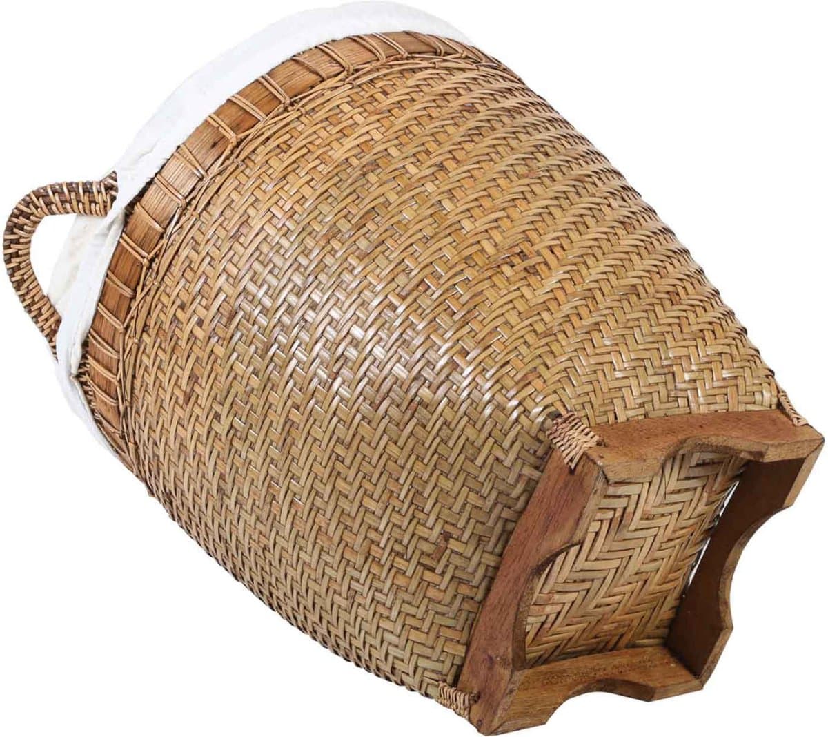 Rotan wasmand Lea met handvat — afbeelding 1