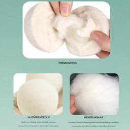 6 stuks Drogerballen – Wasballen – Viltbal – Herbruikbaar – Anti-Statisch – Energiebesparend - 3cm - Wit — thumbnail 5