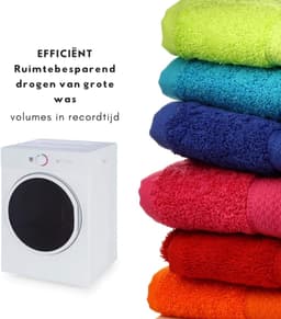 Aurixi® Mini Droger - Droger - Mini Wasmachine - Wit - 46cm x 50cm x 60cm — thumbnail 4