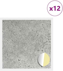 vidaXL - Zelfklevende - schroefcover - 12 - pcs - Beton - Grijs - Ø - 20 - x - 0,5 - mm — thumbnail 2