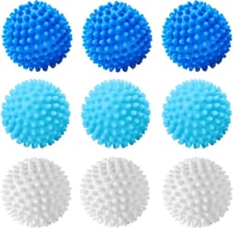 Herbruikbare drogerballen - set van 9 stuks voor wasmachine en droger - wasbal met haarvanger - duurzaam en efficiënt - wasgoedverzorging — thumbnail 1