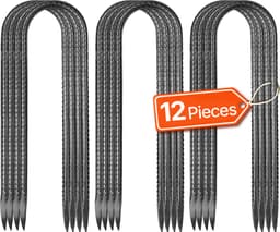 VEVOR 12x U-type Grondankers Grondnagels Haringen Tentharingen 254x55,88mm — thumbnail 1