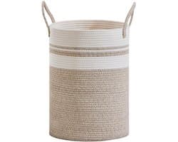 Wasmand - Wassorteerder - Mand Rond met handvaten - Opvouwbaar - Grote capaciteit - katoenen draadmateriaal — afbeelding 1
