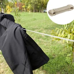Waslijn 50 Meter met Staaldraad Kern - Sterke, Weerbestendige Strijklint voor Buiten en Camping — thumbnail 2