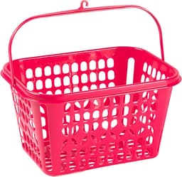 Plasticforte Knijpermandje - fel roze - 20 x 25 cm - kunststof - wasknijpertasje/knijperzak — thumbnail 2
