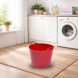 Whitefurze Flexibele emmer - 26 liter - Kunststof - Rood - 38 x 41 x 35 cm — thumbnail 2