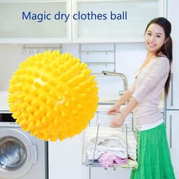 Wasmachine Drogerballen - Herbruikbare Ballen voor Zacht, Pluizig Wasgoed zonder Kreukels en Statische Elektriciteit — thumbnail 4