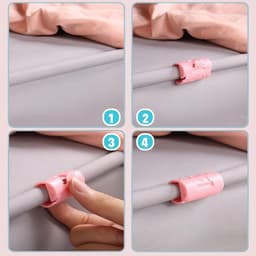 16 stuks bedlakenhouders - dekbed bevestiging - antislip clips — thumbnail 4