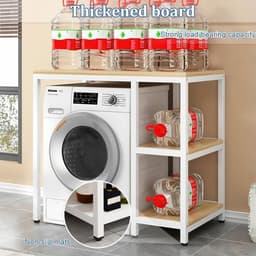 Wasmachine Plank - Werkblad Droger - Ruimte Besparen - Robuuste Constructie - 90x60x95CM — thumbnail 4