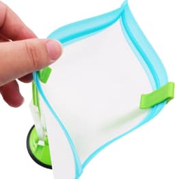 Baggy Houder - Opbergzak Clip - Voedsel Vullen Drogen - Verstelbaar Ontwerp - 21 x 35 cm - Groen — thumbnail 2