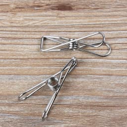 40 stuks - Sokclips - RVS Wasknijpers - Winddichte Clip - Roestvrijstalen clips - Veerclips - Metalen veerclips - Plaatclips - Windbestendige clips - Universele ophangclips - 5,6 x 1,3 cm - Geschikt voor kantoren, keukens en badkamers — thumbnail 3