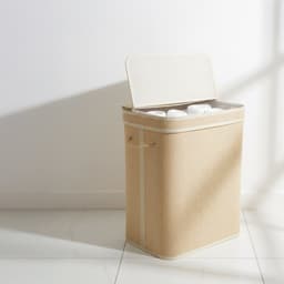 Wasmand - 90 liter - opvouwbaar - bamboe — thumbnail 5