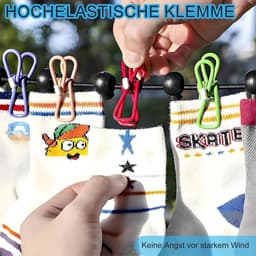 Uittrekbare Draagbare Wasknijperset voor Reizen en Camping — thumbnail 3