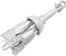 Inklapbaar 4-klauw Grijpanker Gietijzer Zilver 0,7 kg — thumbnail 1