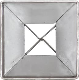vidaXL - Grondpinnen - 12 - st - 7x7x75 - cm - gegalvaniseerd - staal - zilverkleurig — thumbnail 4