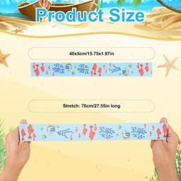 Allecto Plus - Multicolor Strandstoel Handdoek Clips Set van 20 - Winddicht - Elastisch - Accessoires voor Strand- en Zwembadstoelen - Dierenprint — thumbnail 2