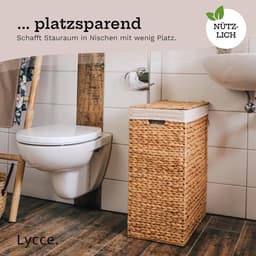 RFWR® Ruimtebesparende Wasmand met Deksel voor Kleine Ruimtes - 80 Liter Opbergruimte — thumbnail 2