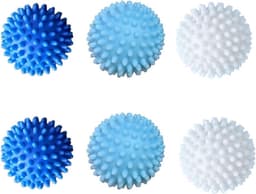 6 stuks machinewasballen voor pluizige was - set van wasmachineballen voor huishoudelijke was reinigen — thumbnail 1