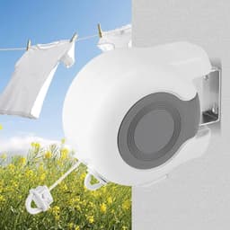 **Retractable Clothesline voor Binnen en Buiten Gebruik - Lengte Verstelbaar 13 m - Handig en Ruimtebesparend** — thumbnail 1
