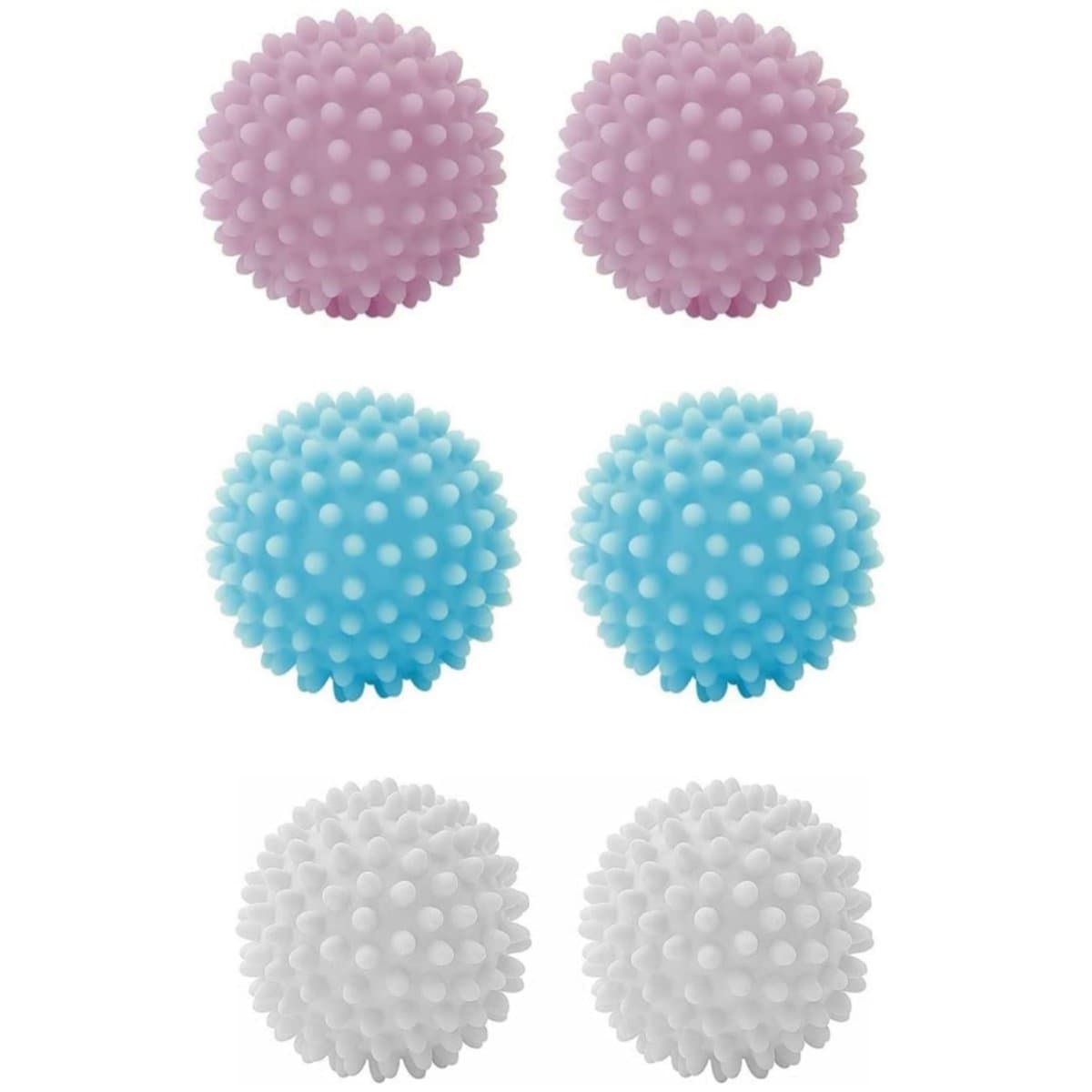 6x Droogballen voor Wasdroger – PVC Wasdroger Ballen Herbruikbaar – Verkort Droogtijd, Maakt Kleding Zachter, Vermindert Kreukels & Statische Lading – Voor Alle Textiel — afbeelding 1