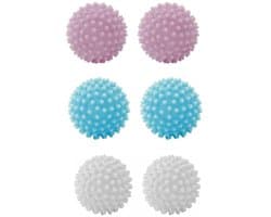 6x Droogballen voor Wasdroger – PVC Wasdroger Ballen Herbruikbaar – Verkort Droogtijd, Maakt Kleding Zachter, Vermindert Kreukels & Statische Lading – Voor Alle Textiel — afbeelding 1