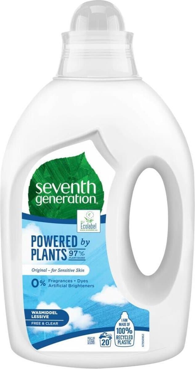 Seventh Generation Vloeibaar Wasmiddel - Powerd Plants - Original F&C - 1L — afbeelding 1
