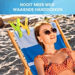 YONO Strandlaken Knijpers - Grote Handdoek Klemmen - Badlaken Clips - 16 Stuks — thumbnail 3