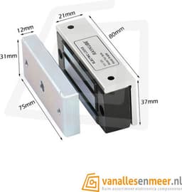 Elektromagneet houdmagneet DC12V - 60kg Deurmagneet — thumbnail 3