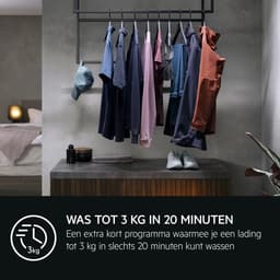 AEG LR7696AAD4 EcoLine 7000 serie ProSteam® AutoDose - Wasmachine - 10% zuiniger dan energielabel A - 1600 toeren - 9kg — thumbnail 4