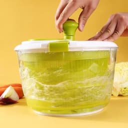 Elzusha - Saladespin met Deksel voor Efficiënt Afspoelen en Drogen — thumbnail 2