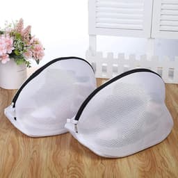 Waszak voor schoenen – 2-delige set – Kleurvast, vermindert wrijving en behoudt de vorm – Fijnmazig materiaal beperkt de weerstand in het water en voorkomt in de knoop raken – Wasnet voor schoenen -42*24*24CM — thumbnail 1