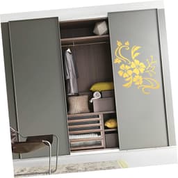1set Bloemen Spiegels Wandstickers Creatieve Acryl Decoratie Voor Woonkamer Slaapkamer Badkamer Eenvoudig Aan Te Brengen Vlakke Oppervlakken Gouden Lotus Design — thumbnail 2