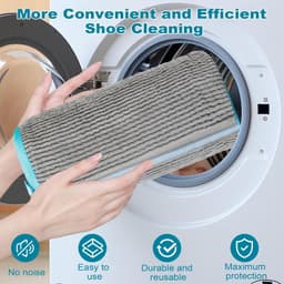 Schoenwaszakken Set van 2 - Herbruikbare Waszakken voor Schoenwasmachine - 360° Reinigend met Pluizenfilter - Homevero — thumbnail 5