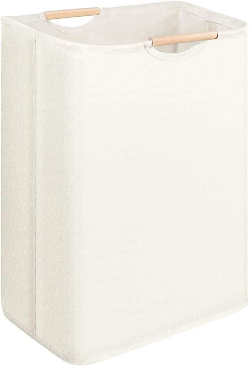 Opvouwbare, waterdichte was-/opbergmand in beige, 30x30x40 cm — afbeelding 1