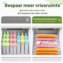 IJslollyzakjes met Trechter - Transparant - 5,5 x 28 cm - Voor Koude en Warme Vulling - Voor Thuis en Feestjes — thumbnail 5
