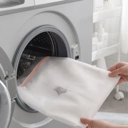 Waszakkenset - Waszakken van mesh speciaal voor de wasmachine - 7-delige set (3 maten) - Met ritssluiting en polyester materiaal - Bescherming voor kleding en handig voor op reis - Kleur ritssluiting willekeurig — thumbnail 2