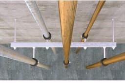 Binnendraadanker met rand - Betonanker - Bevestiging in beton - Montage met slag - M8 - Zilver — thumbnail 2